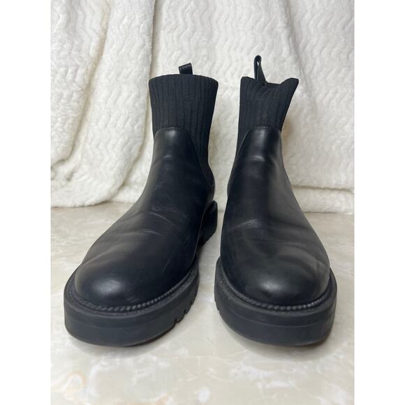 Blondo Hallie Waterproof Black Leather Ankle Bootie Womens 11 - Picture 2 of 8